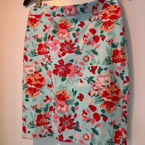J Crew Floral Skirt